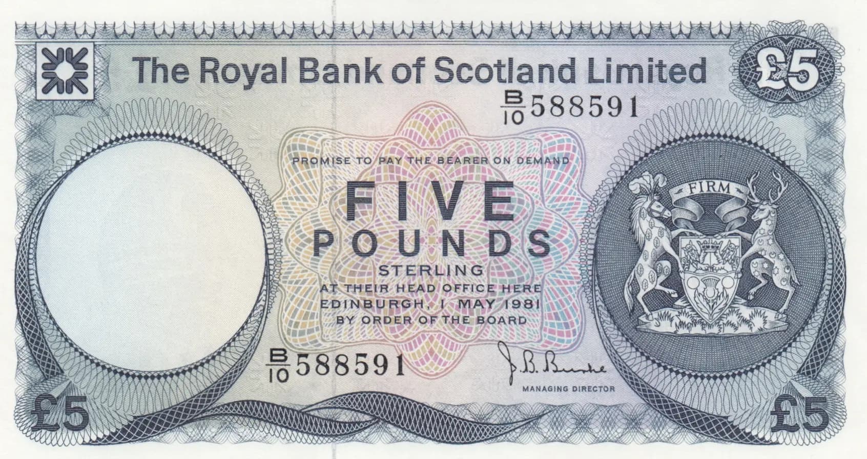 5 pounds 1981 from Scotland, P-337 (1981) — image 1