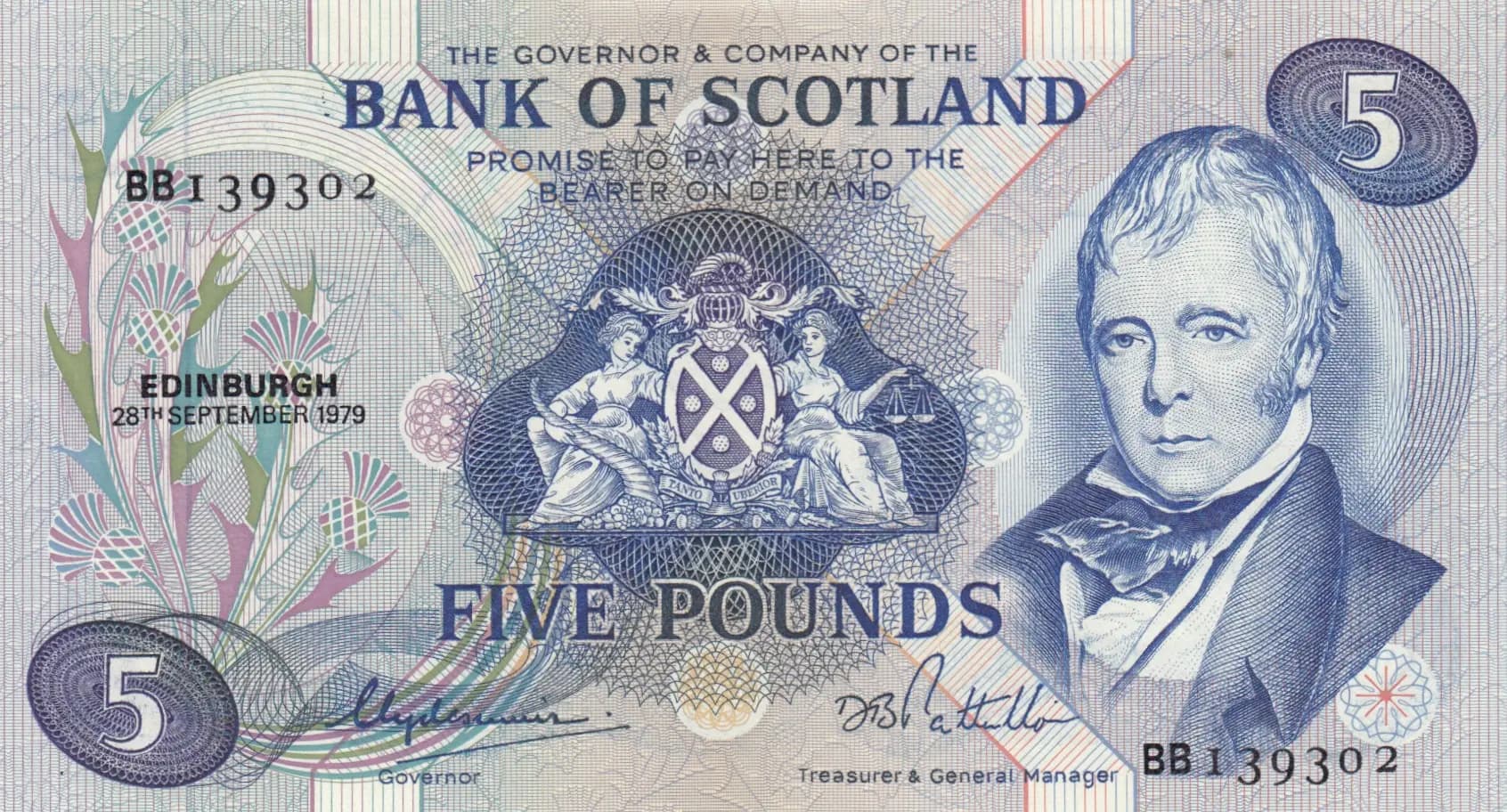 5 pounds 1979 from Scotland, P-112d (1979) — image 1
