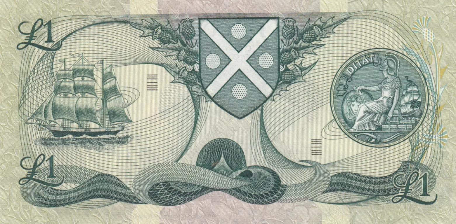 1 pound 1970 from Scotland, P-111a (1970) — image 2