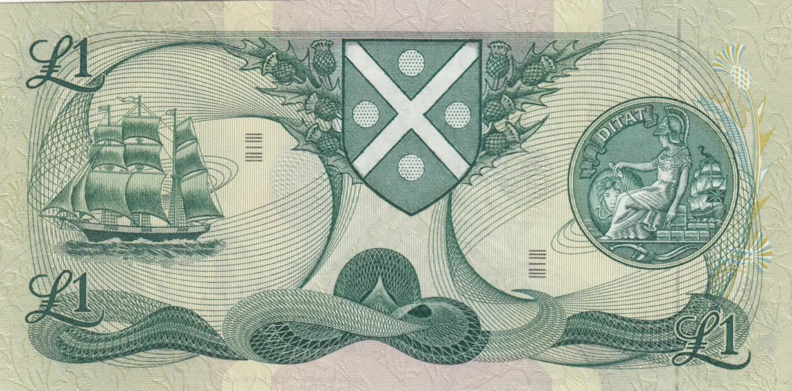 1 pound 1971 from Scotland, P-111a (1971) — image 2