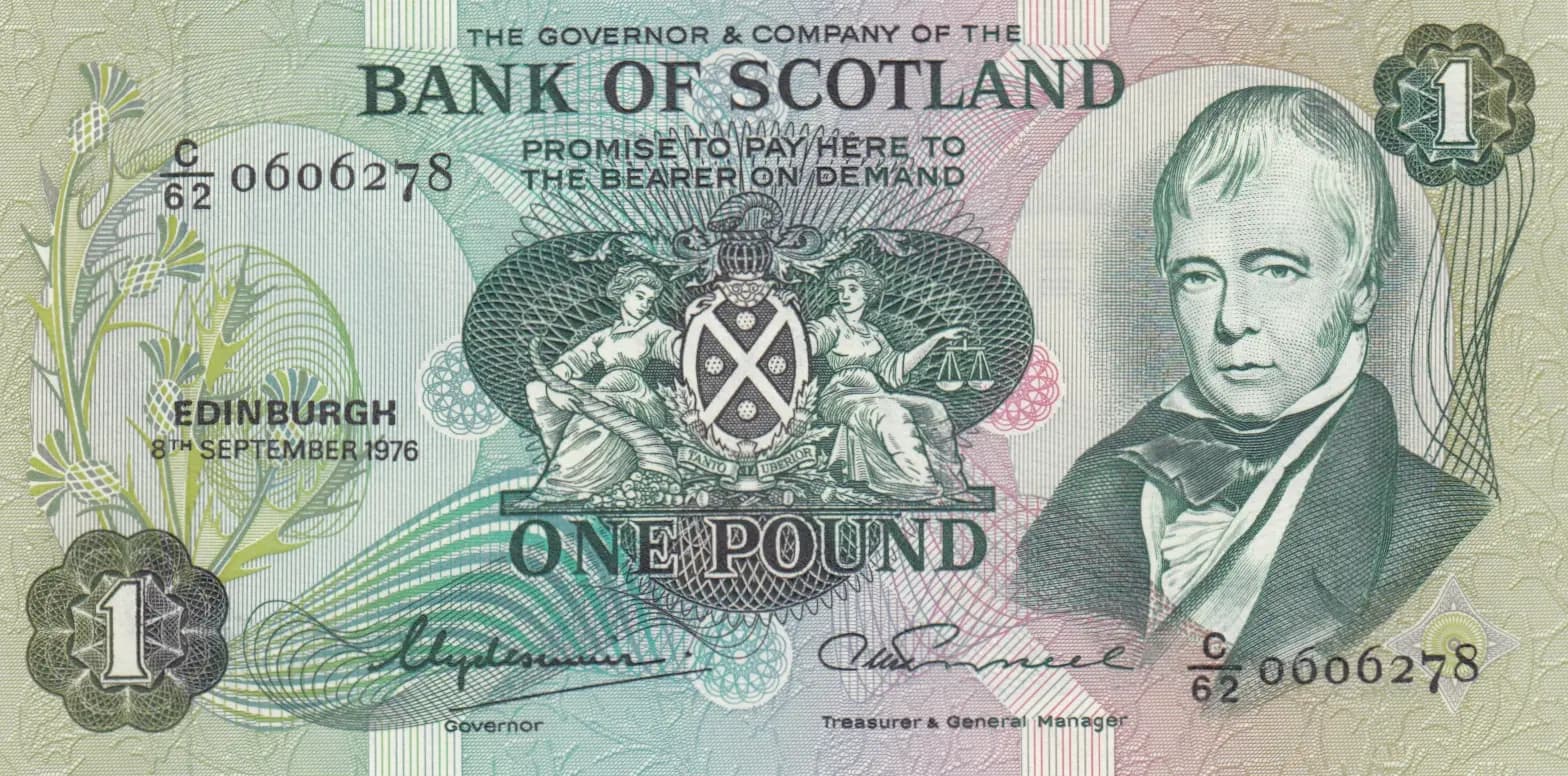 1 pound 1976 from Scotland, P-111c