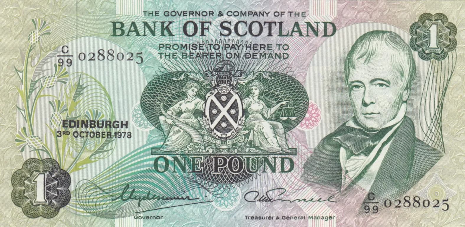 1 pound 1978 from Scotland, P-111c (1978) — image 1