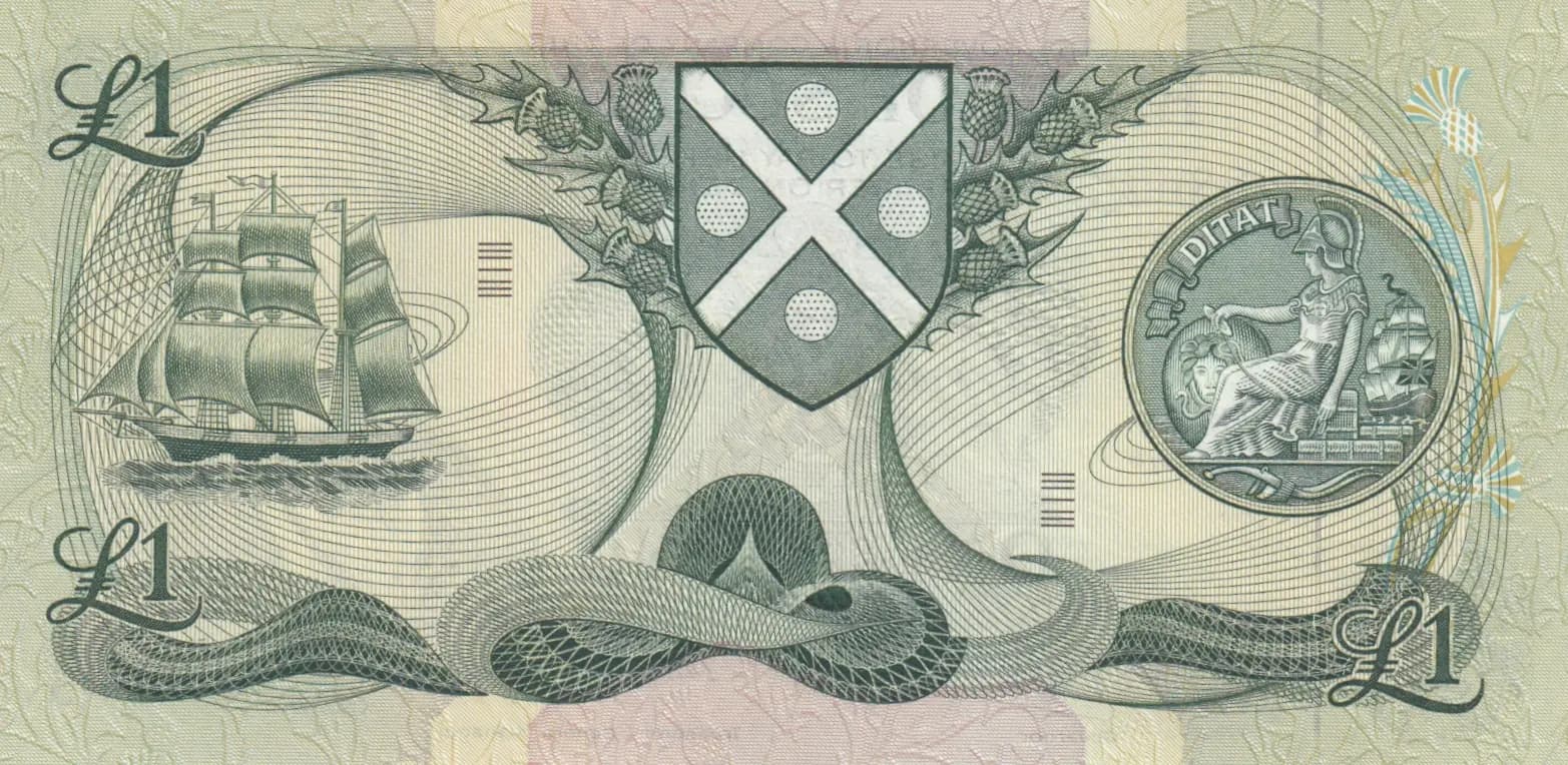 1 pound 1978 from Scotland, P-111c (1978) — image 2