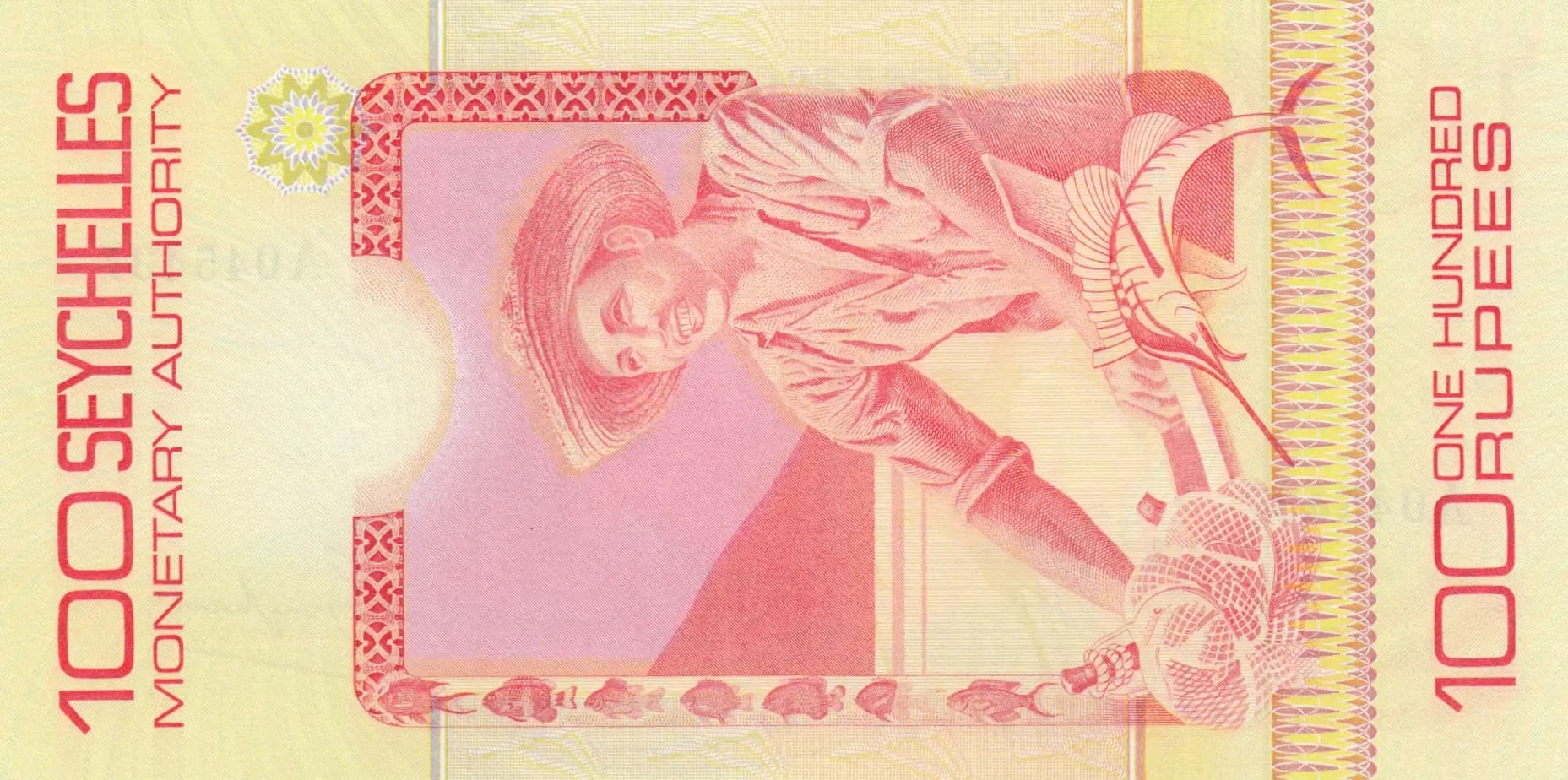 100 rupees 1979 from Seychelles , P-26 (1979) — image 2