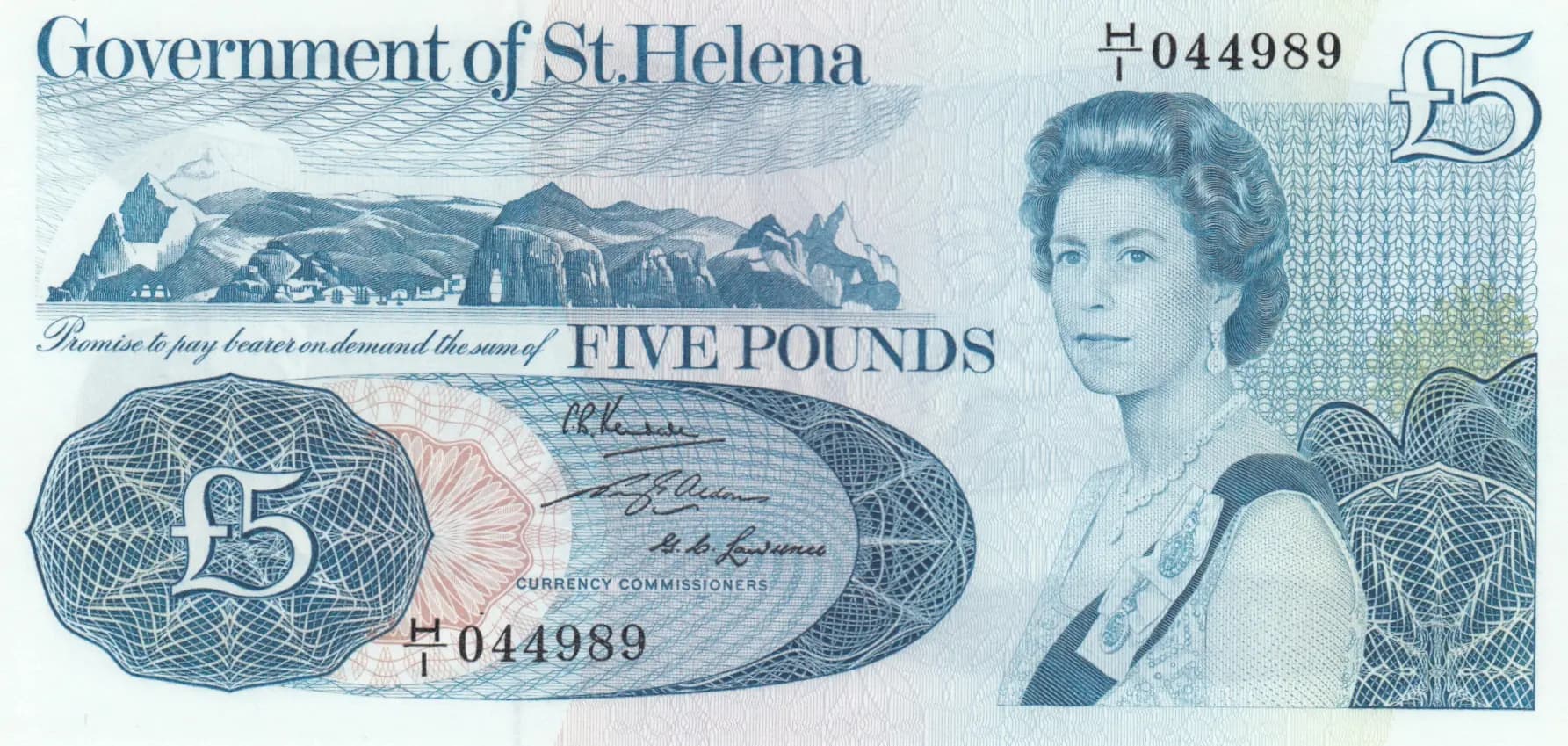 5 pounds 1976 from Saint Helena, P-7b