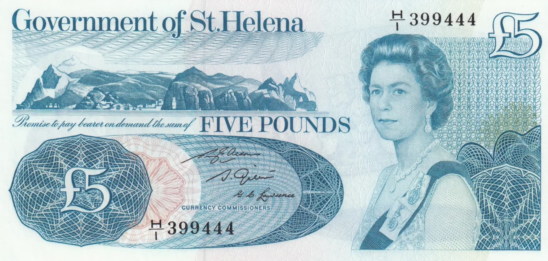 5 pounds 1976 from Saint Helena, P-7a
