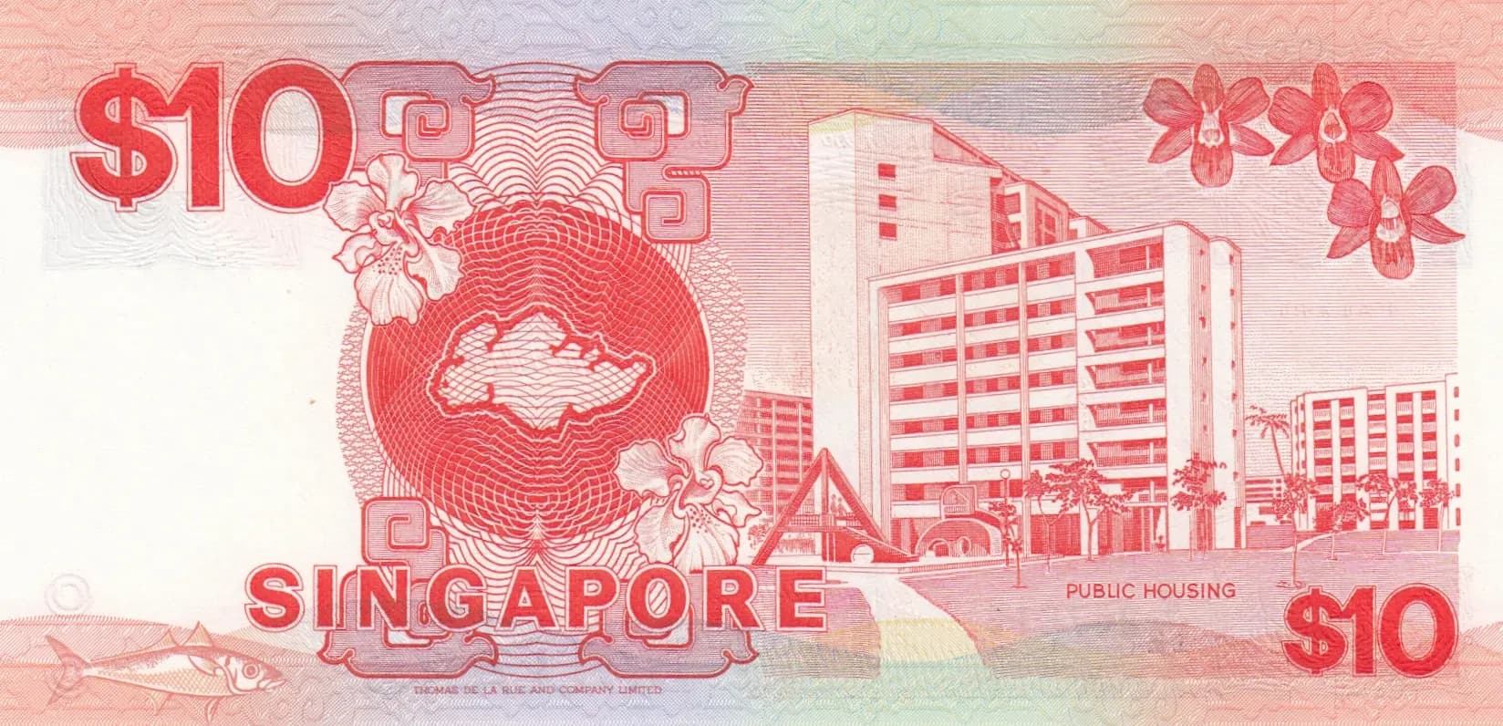 10 dollars 1988 from Singapore, P-20 (1988) — image 2