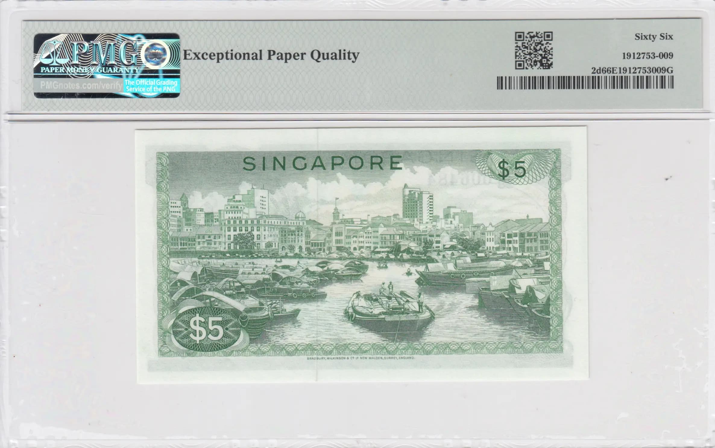 5 dollars 1973 from Singapore, P-2d (1973) — image 2