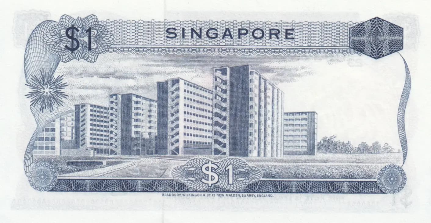 1 dollar 1967 from Singapore, P-1a (1967) — image 2