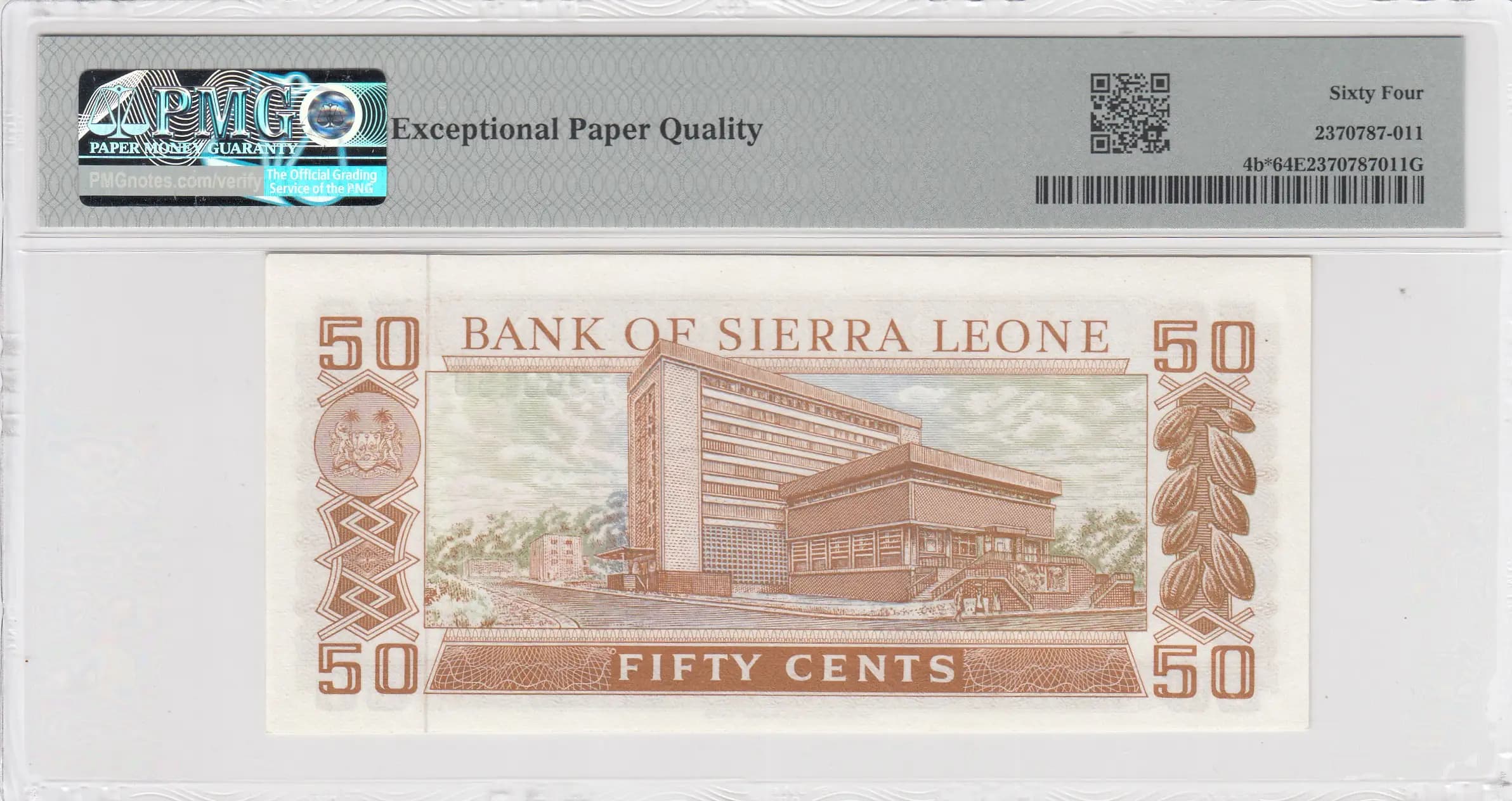 50 cents 1979 replacement from Sierra Leone, P-4b* (1979) — image 2