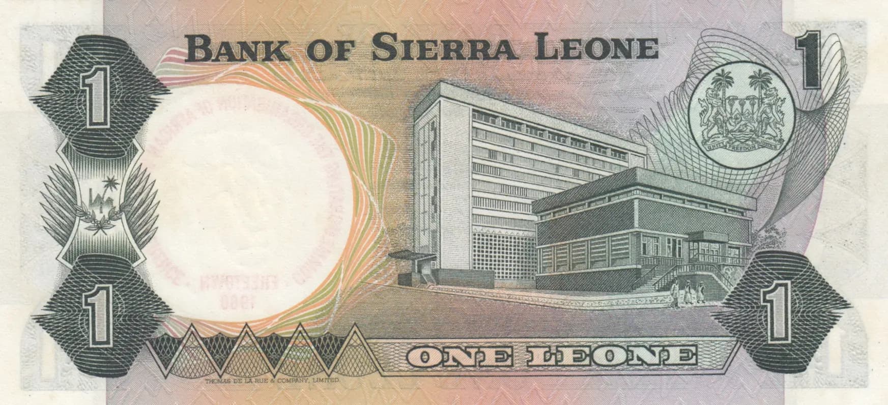 1 leone 1980 from Sierra Leone, P-10 (1980) — image 2