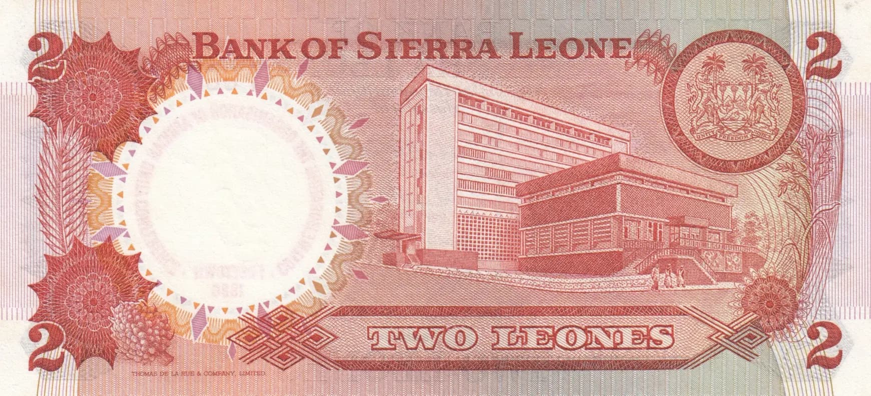 2 leones 1980 from Sierra Leone, P-11 (1980) — image 2