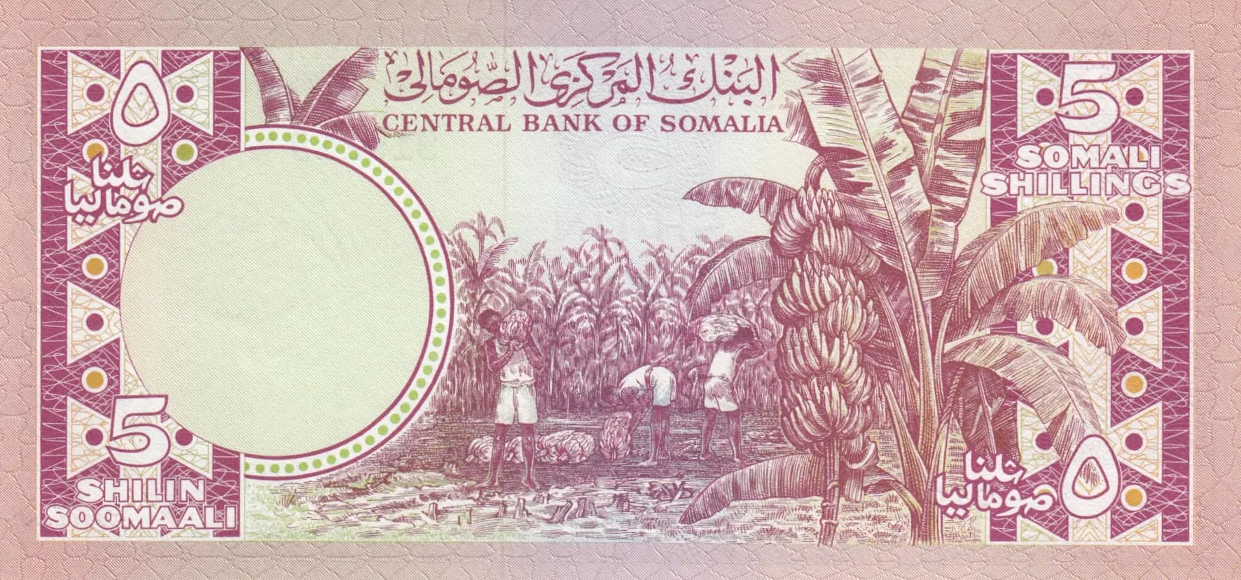 5 shilin 1978 from Somalia, P-21 (1978) — image 2