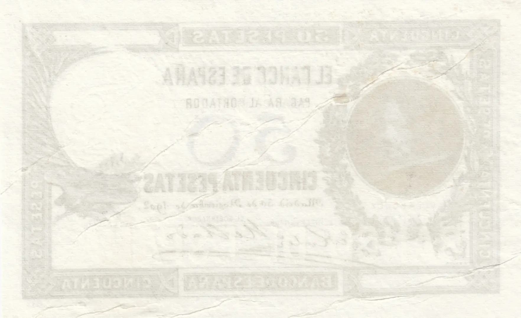 50 pesetas 1902 from Spain, P-52 (1902) — image 2