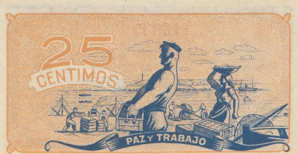 25 centimos 1936 from Spain, P-S601 (1936) — image 2