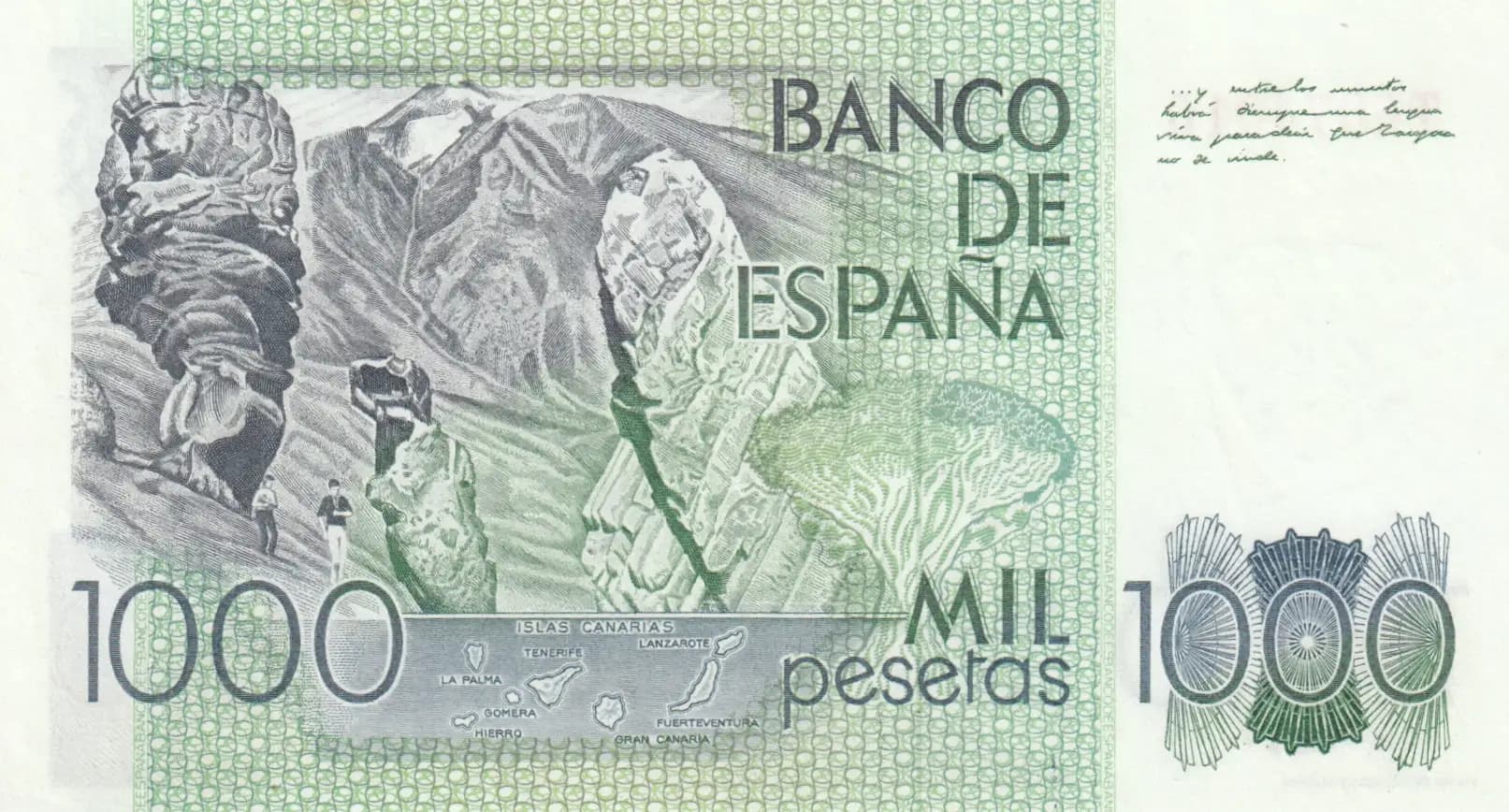 1000 pesetas 1979 from Spain, P-158 (1979) — image 2