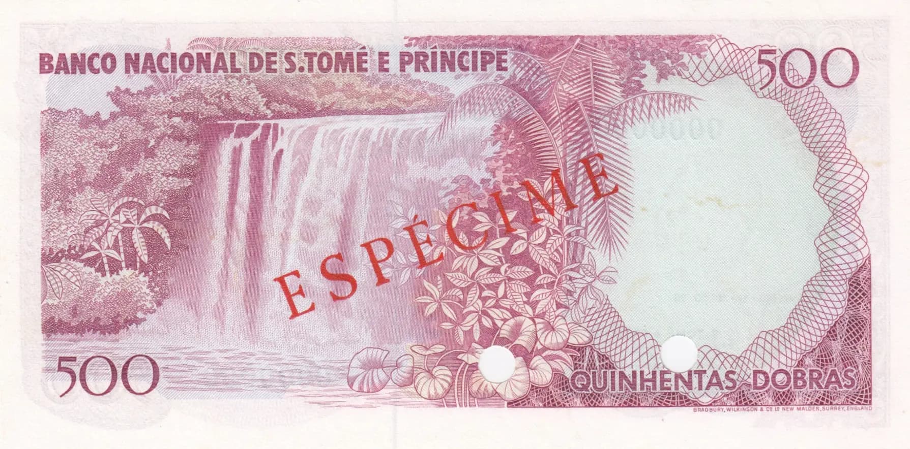 500 dobras 1977 specimen from Saint Thomas & Prince, P-54s (1977) — image 2