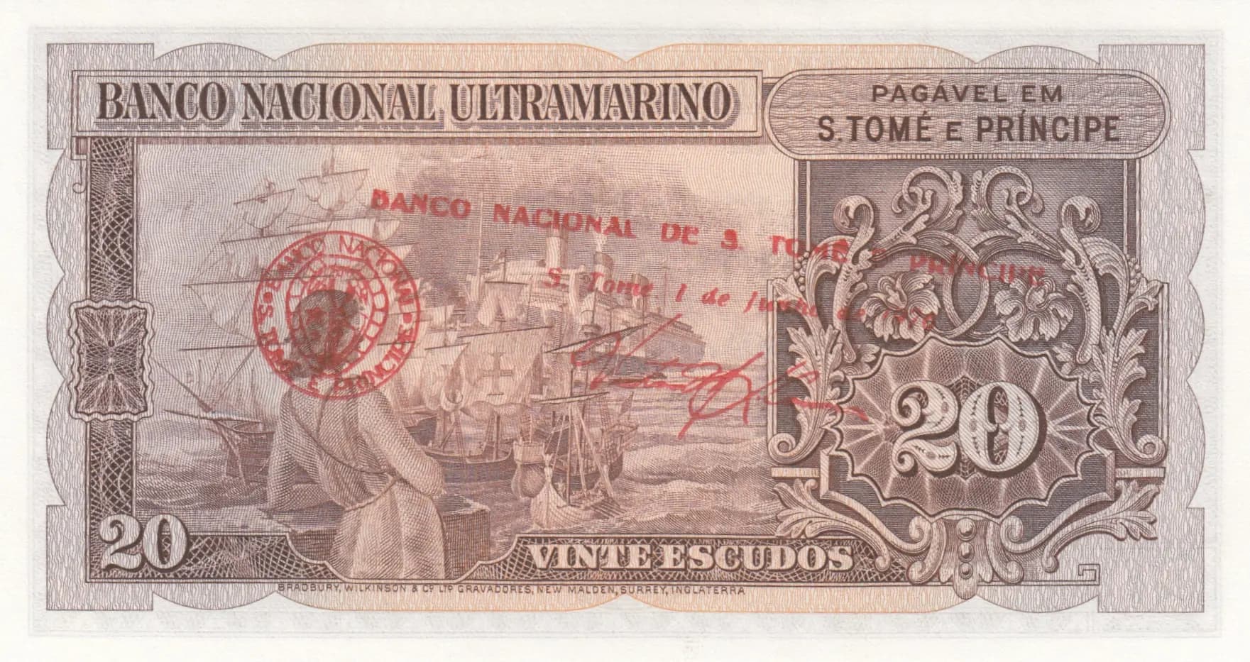 20 escudos 1976 from Saint Thomas & Prince, P-44 (1976) — image 2