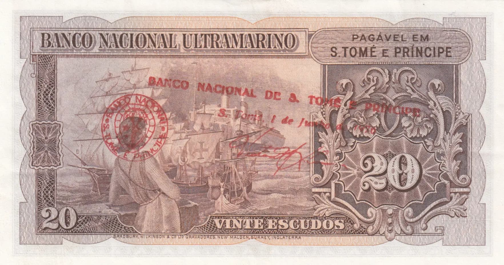 20 escudos 1976 from Saint Thomas & Prince, P-44 (1976) — image 2