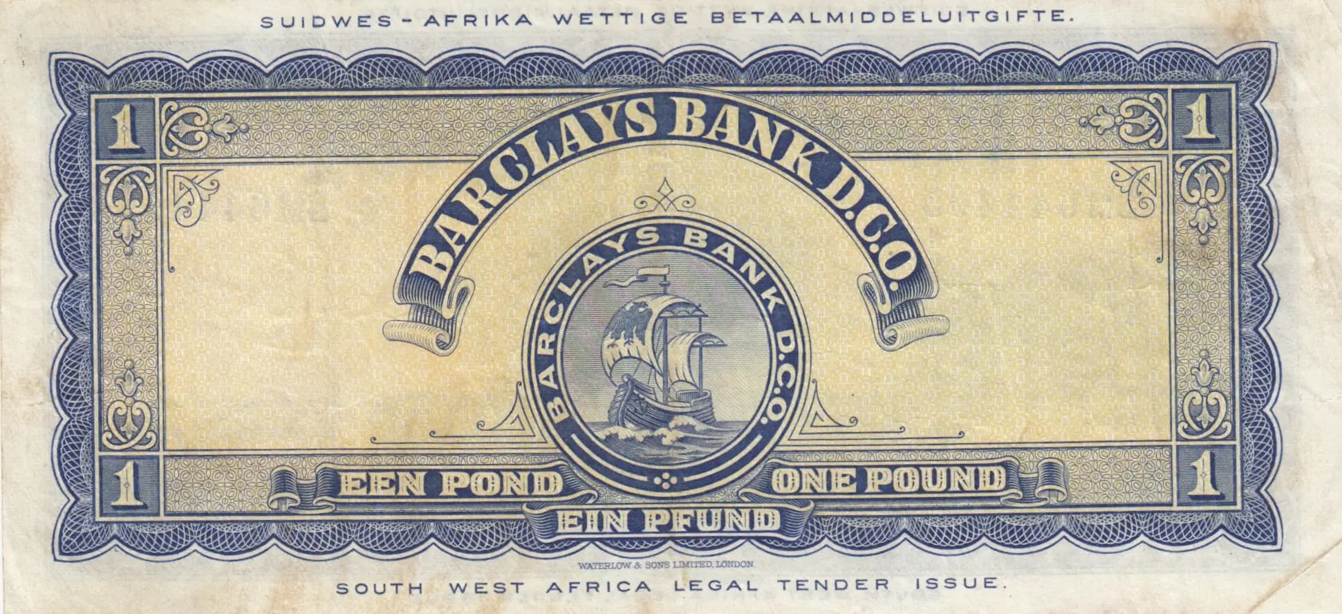 1 pound 1954 from Southwest Africa, P-5a (1954) — image 2
