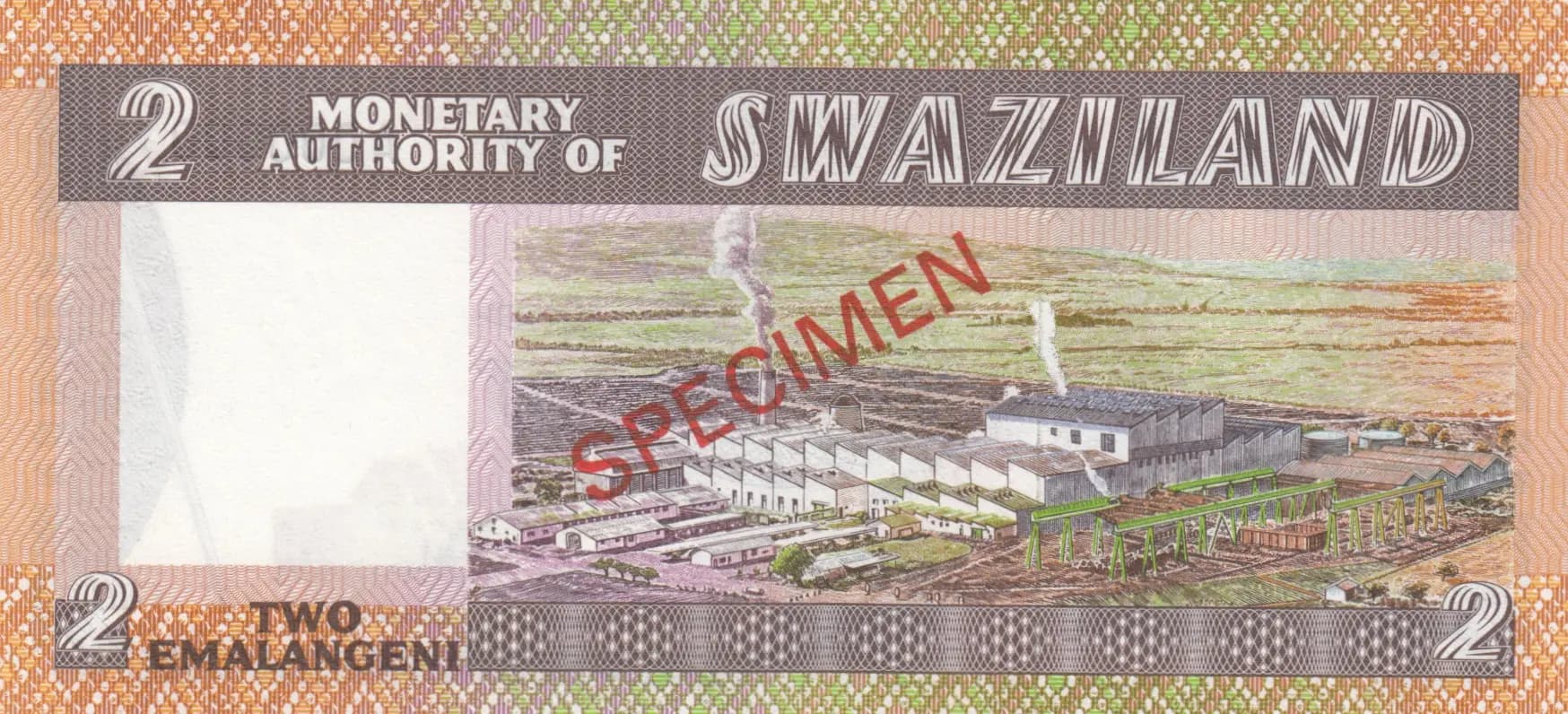 2 emalgeni 1974 specimen from Swaziland, P-2s (1974) — image 2