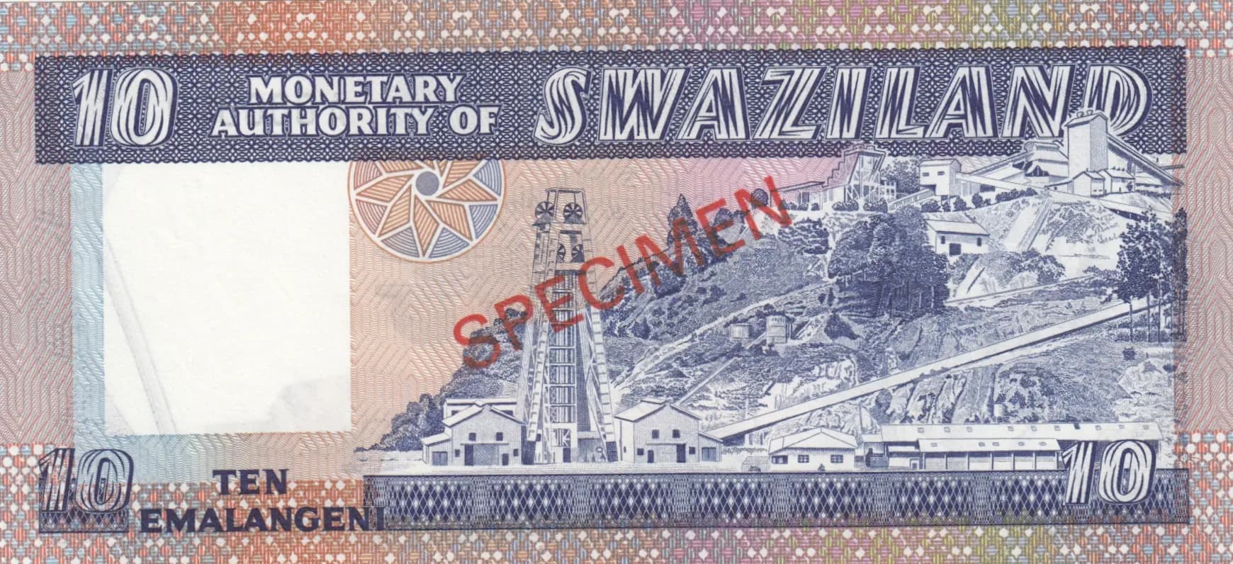 10 emalgeni 1974 specimen from Swaziland, P-4s (1974) — image 2