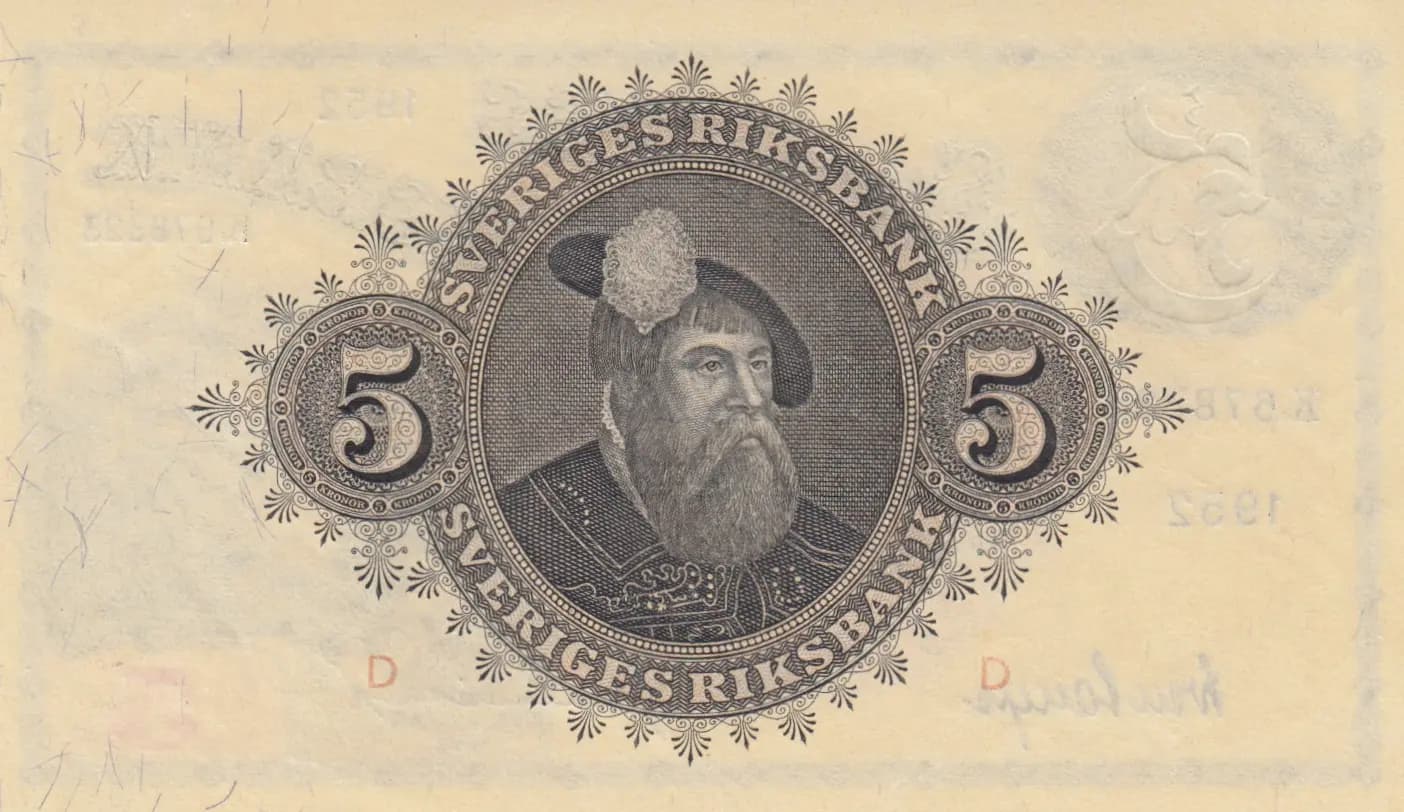 5 kronor 1952 from Sweden, P-33ai (1952) — image 2