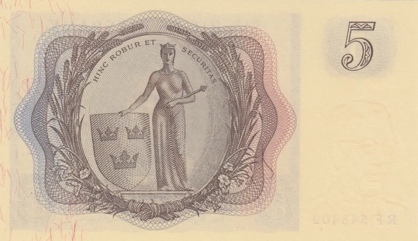 5 kronor 1961 from Sweden, P-42f (1961) — image 2