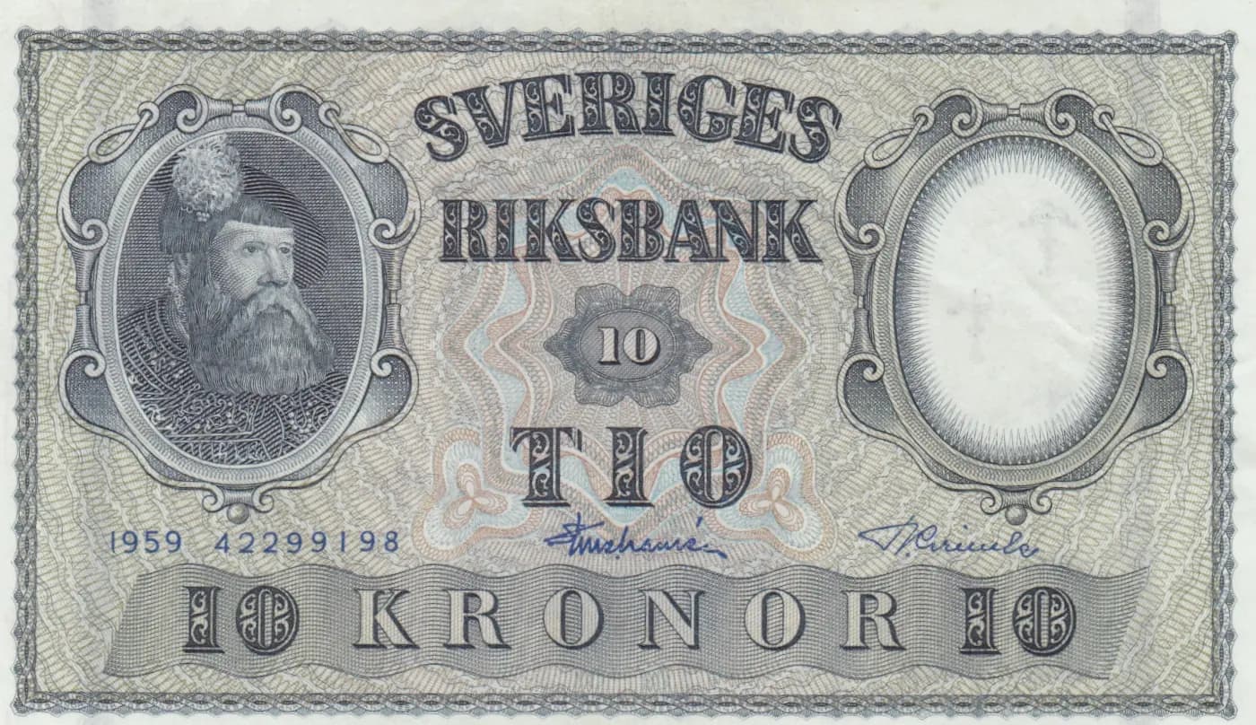10 kronor 1959 from Sweden, P-43g (1959) — image 1