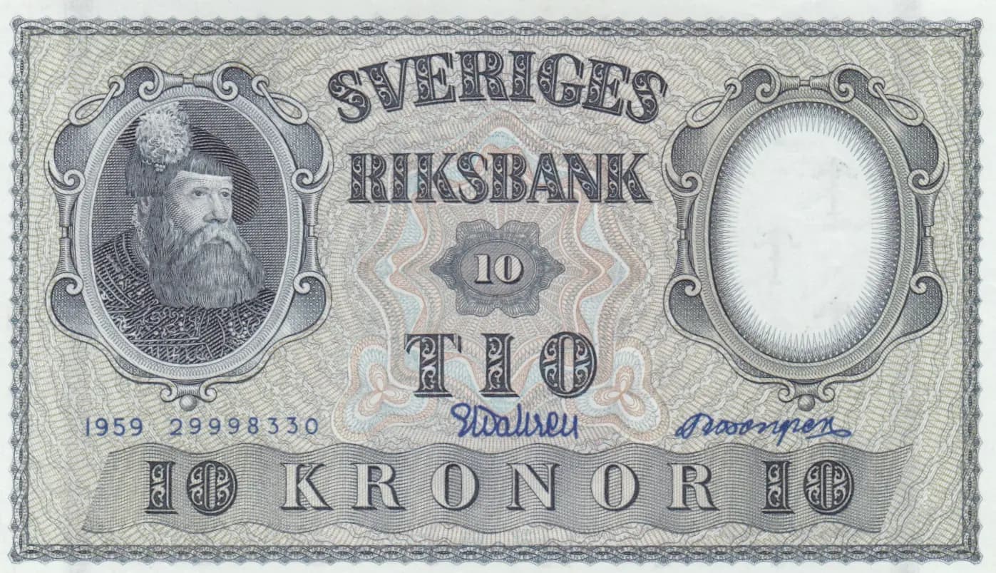 10 kronor 1959 from Sweden, P-43g (1959) — image 1