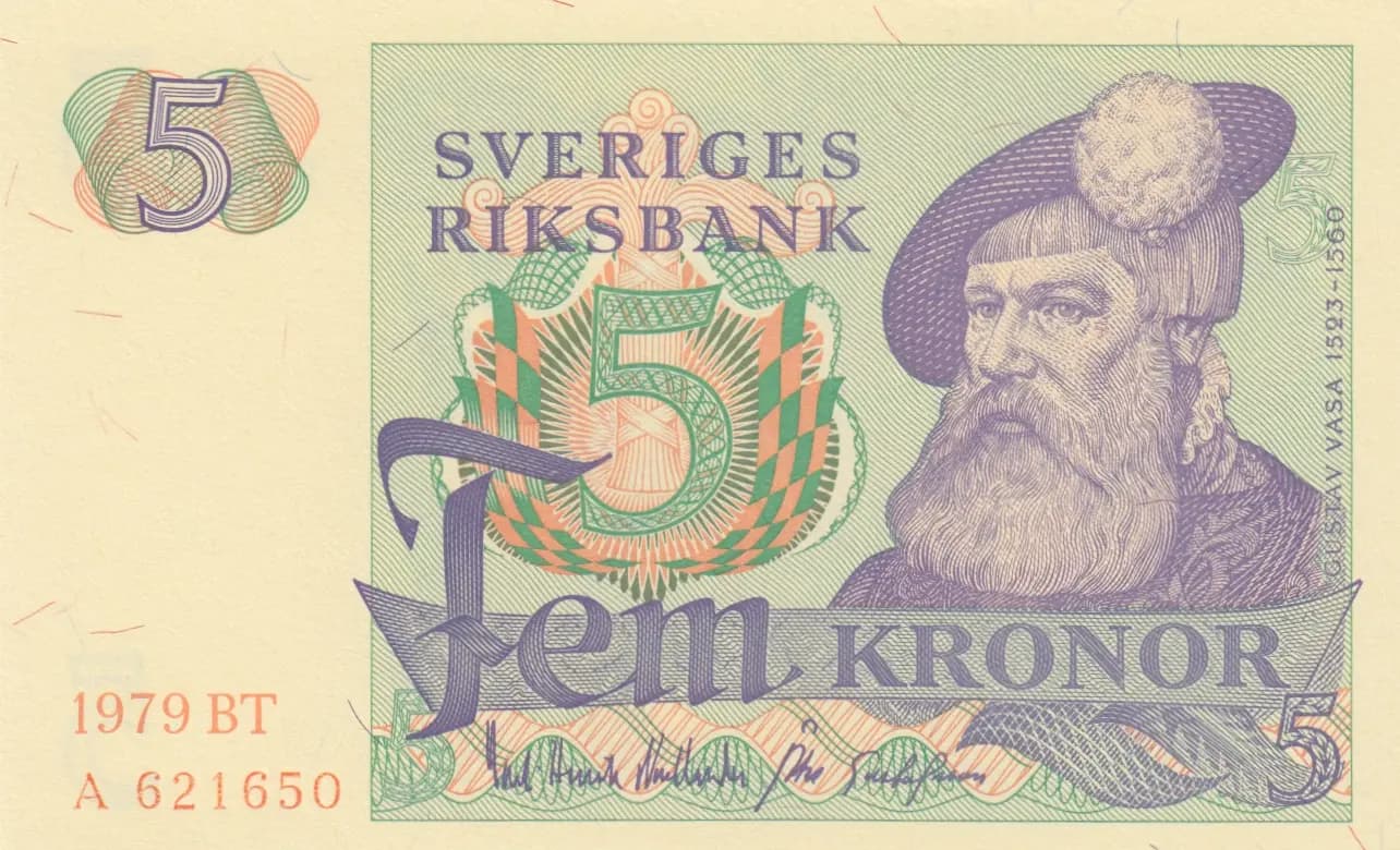 5 kronor 1979 from Sweden, P-51d (1979) — image 1