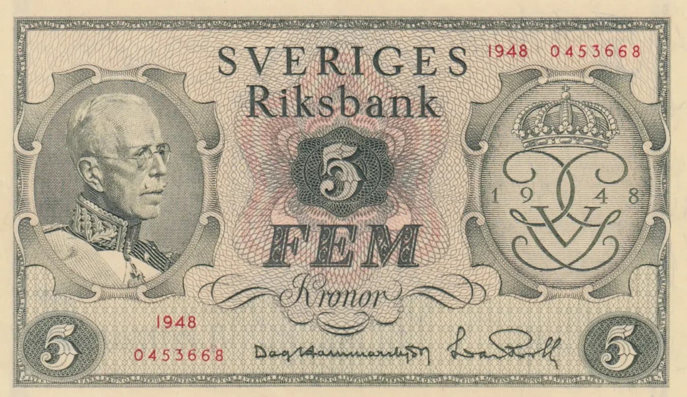 5 kronor 1948 from Sweden, P-41a (1948) — image 1