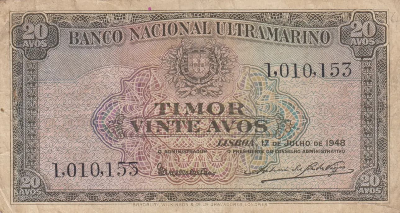 20 avos 1948 from Timor, P-21