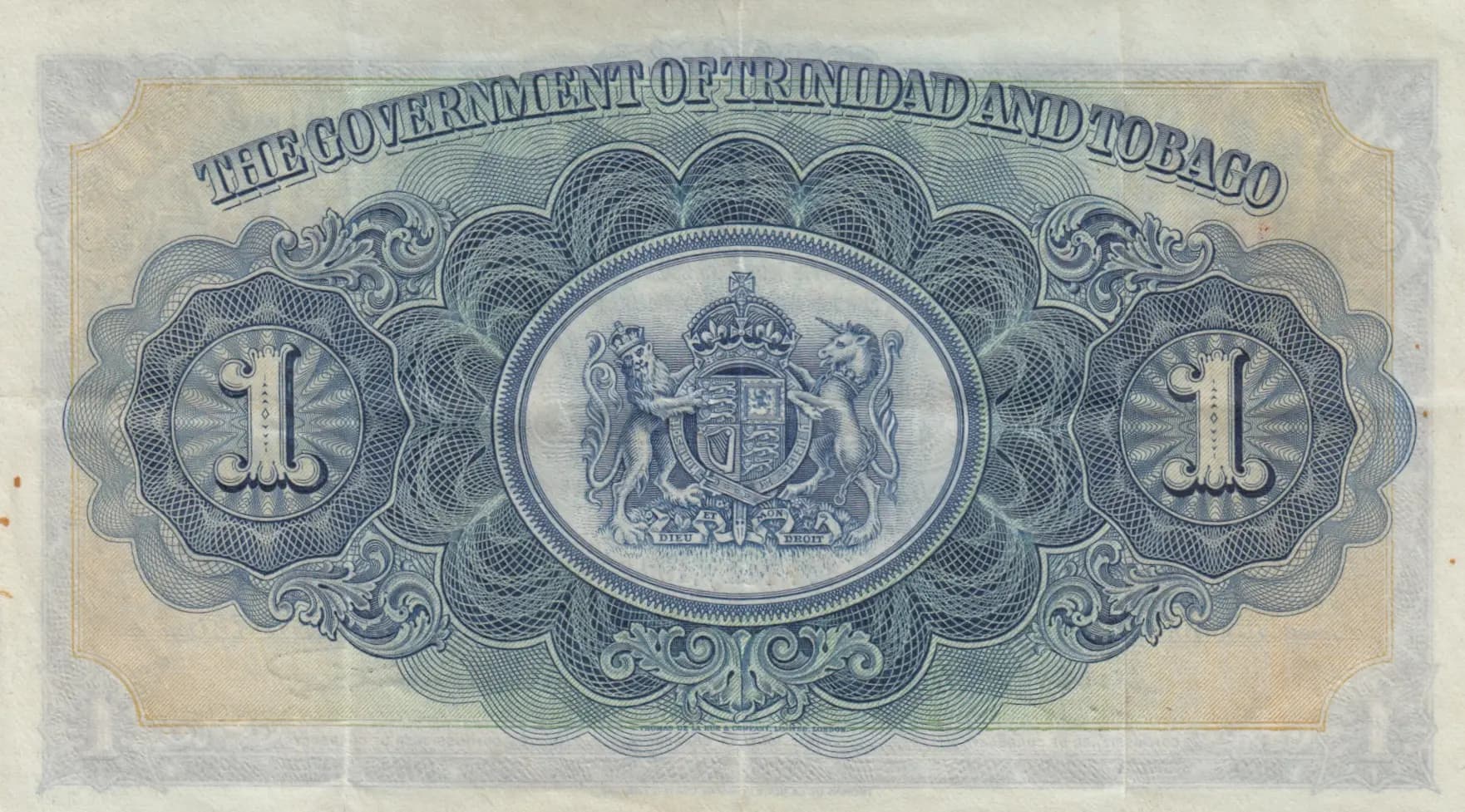 1 dollar 1942 from Trinidad & Tobago, P-5c (1942) — image 2