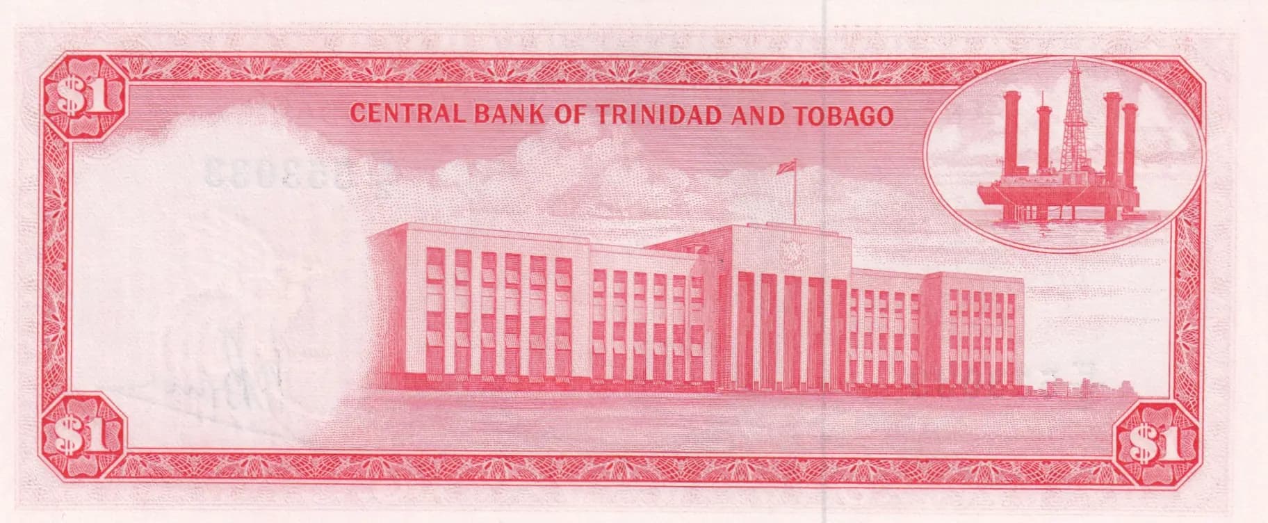 1 dollar 1964 from Trinidad & Tobago, P-26c (1964) — image 2
