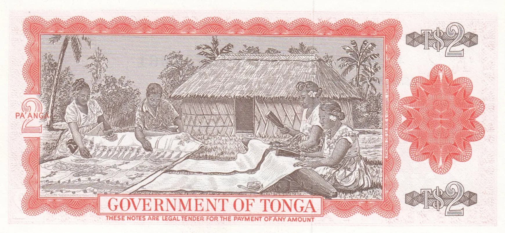 2 pa'anga 1979 from Tonga, P-20b (1979) — image 2