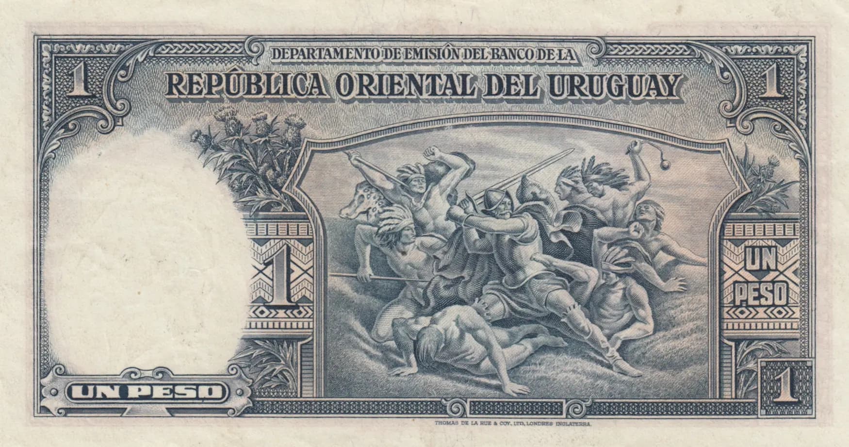 1 peso 1935 from Uruguay, P-28 (1935) — image 2