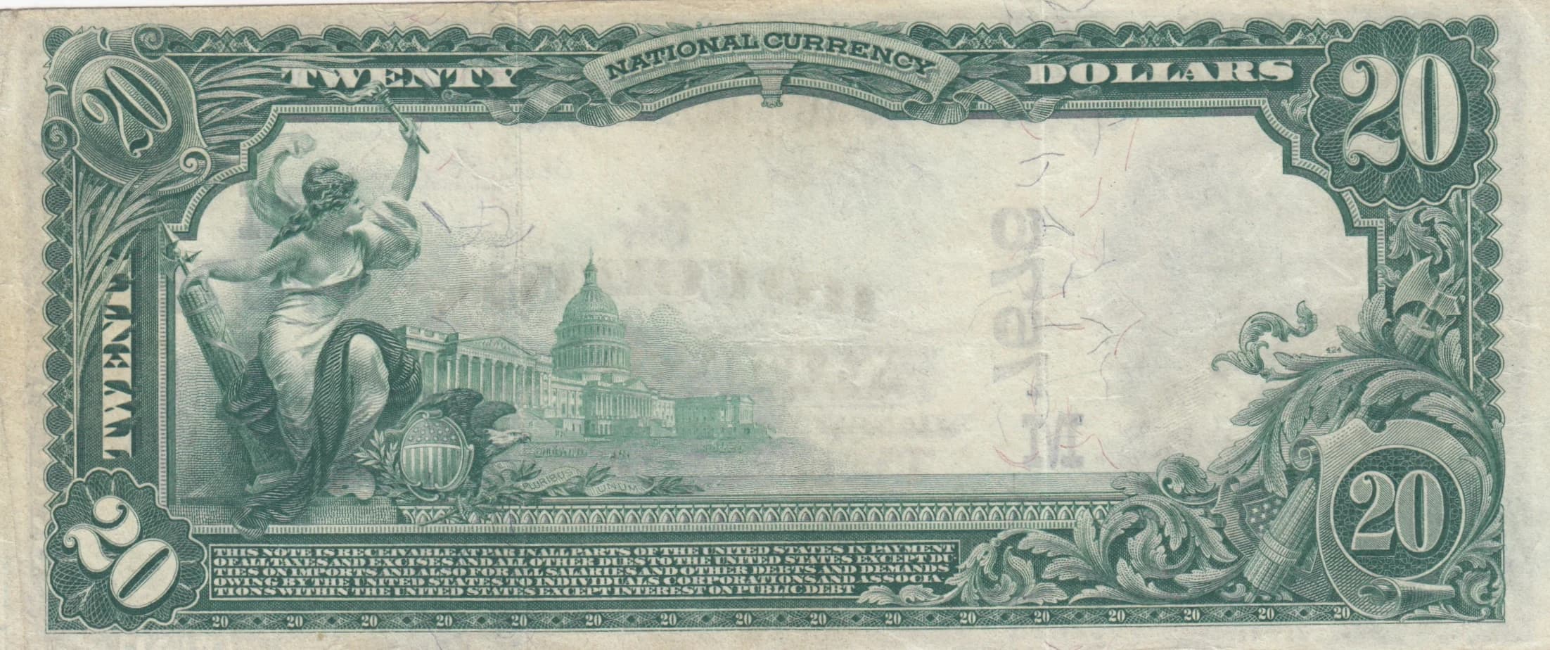 20 dollars 1902 from United States of America, P-Fr642 (1902) — image 2