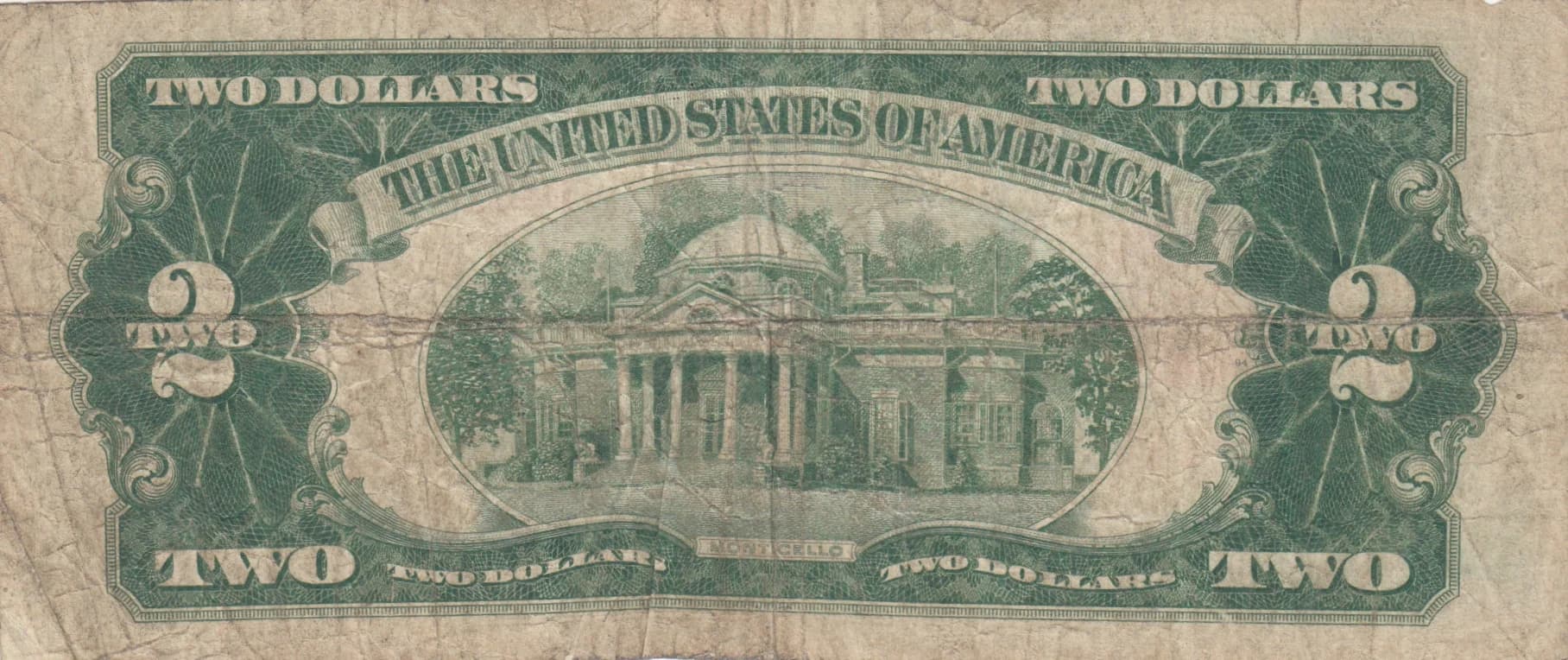 2 dollars 1928A from United States of America, P-378a () — image 2