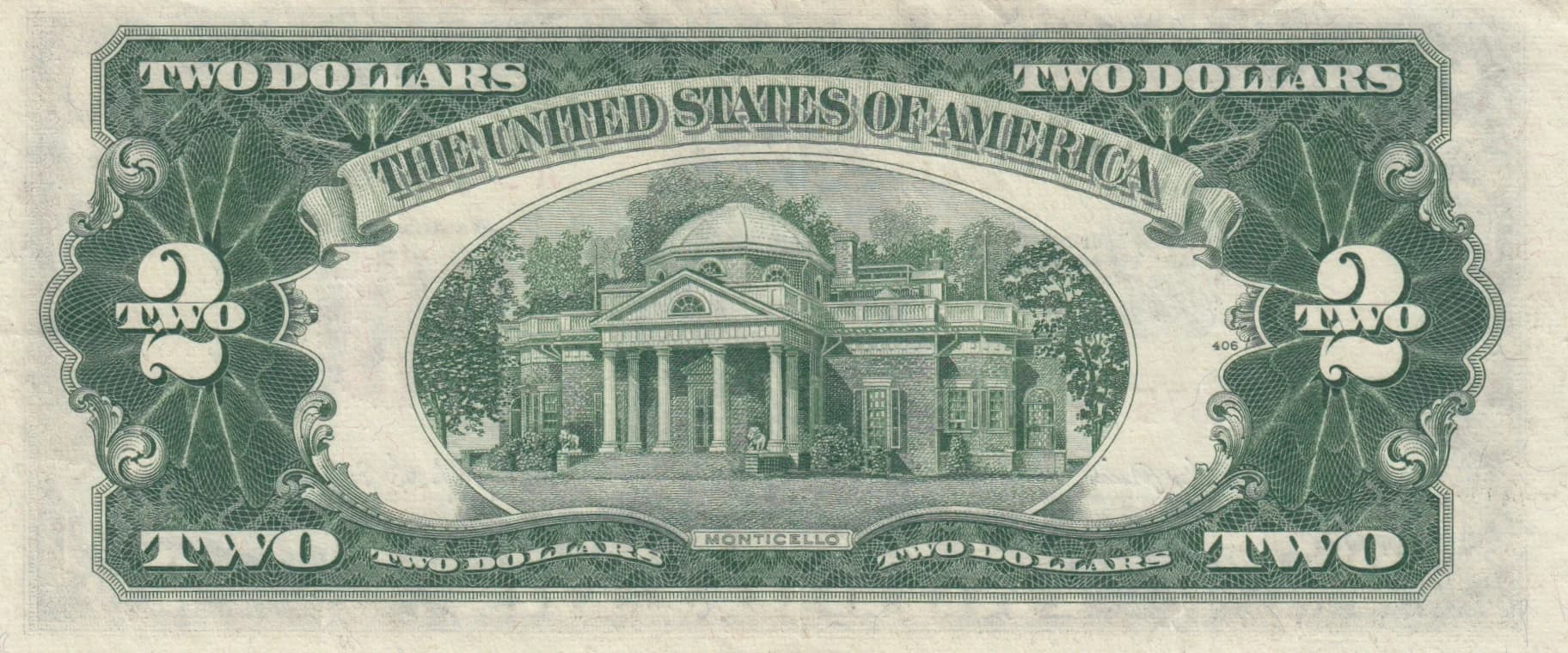 2 dollars 1953A from United States of America, P-380a () — image 2