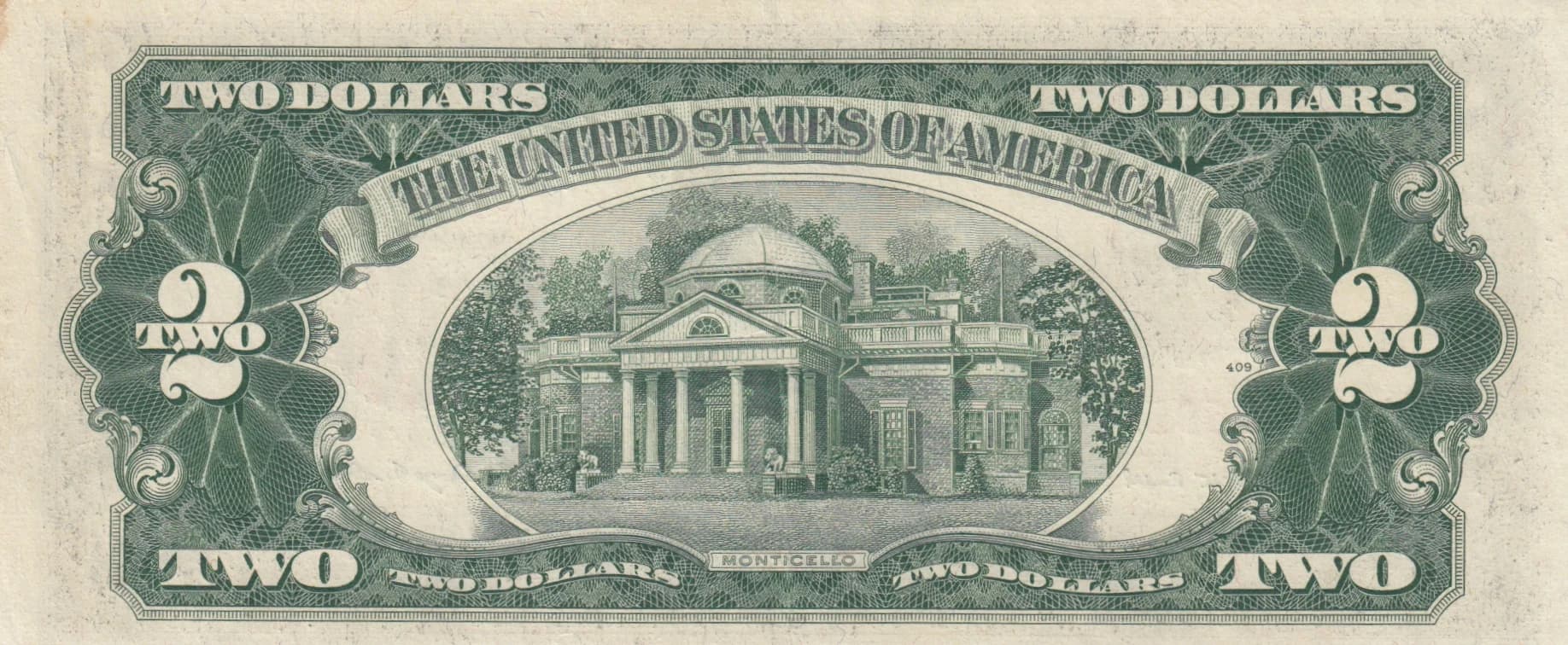 2 dollars 1953B from United States of America, P-380b () — image 2