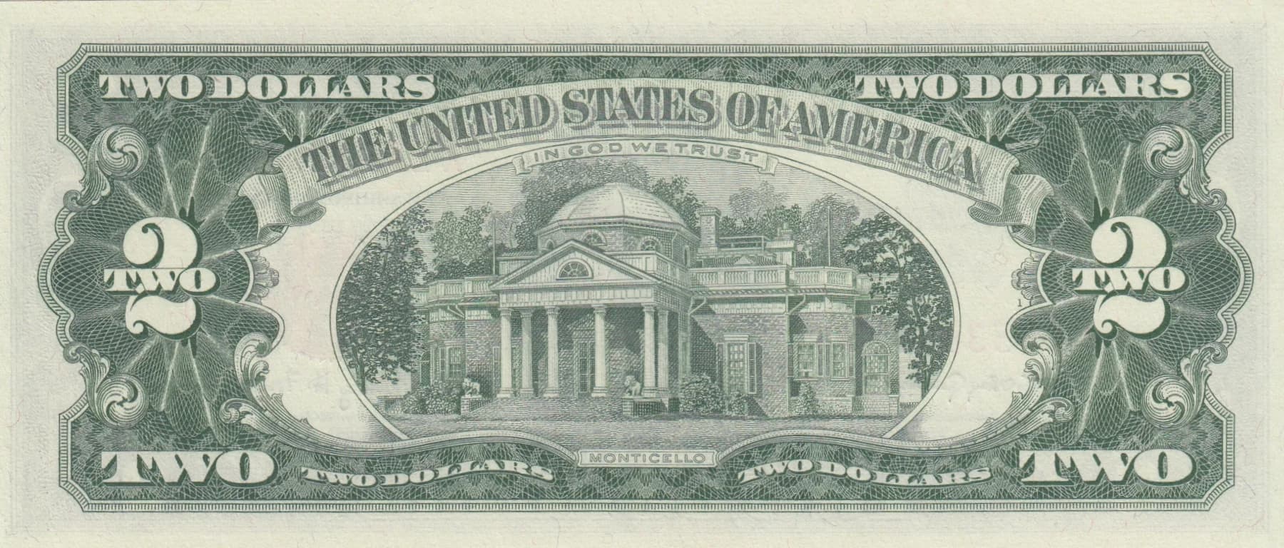 2 dollars 1963A from United States of America, P-382b () — image 2