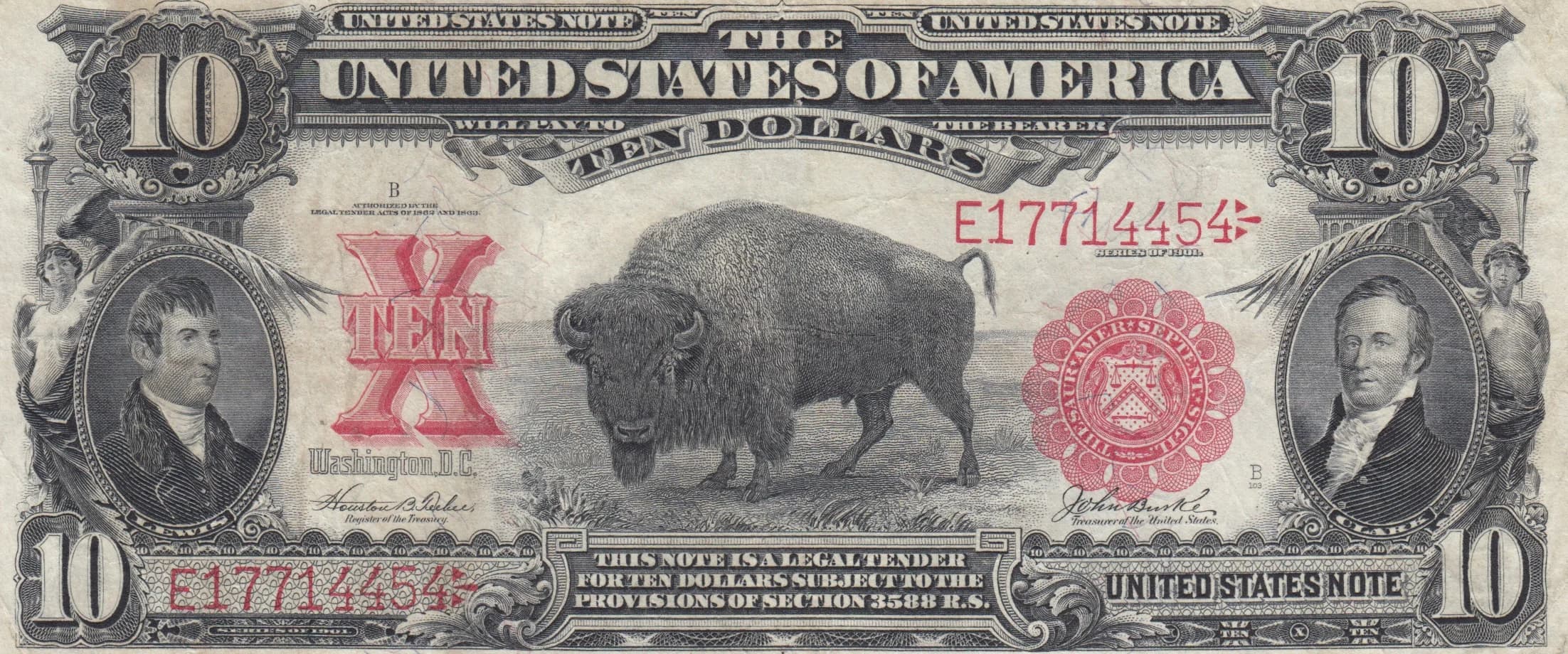 10 dollars 1901 from United States of America, P-185