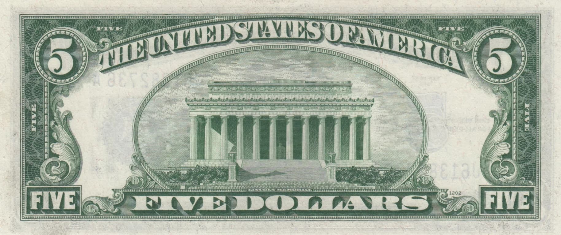 5 dollars 1934A from United States of America, P-414Aa () — image 2