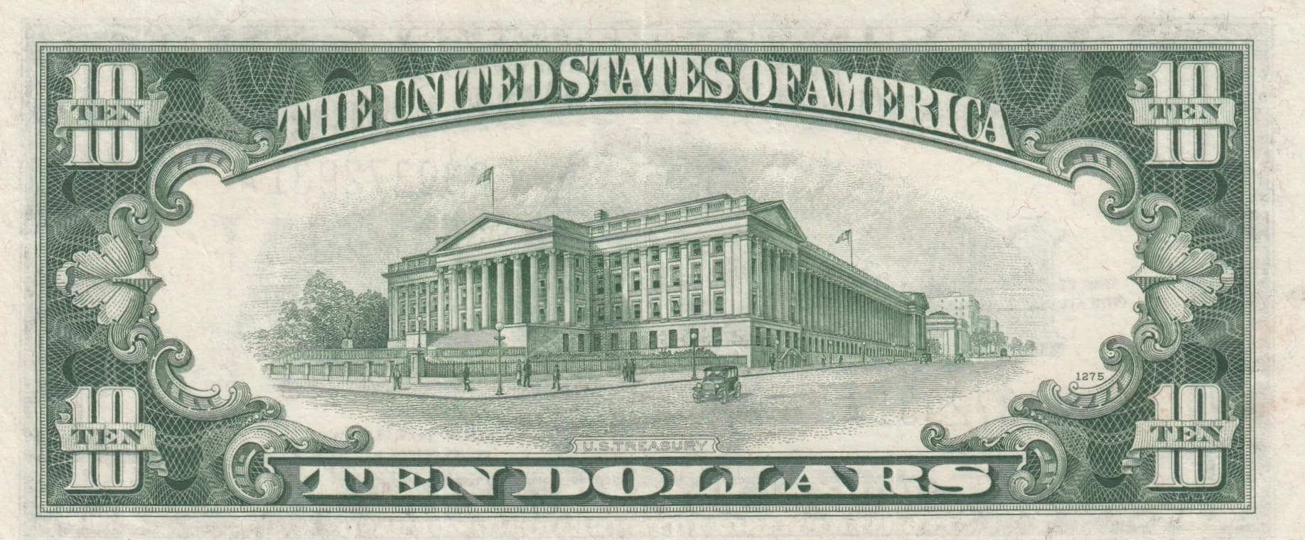 10 dollars 1934D from United States of America, P-415d () — image 2