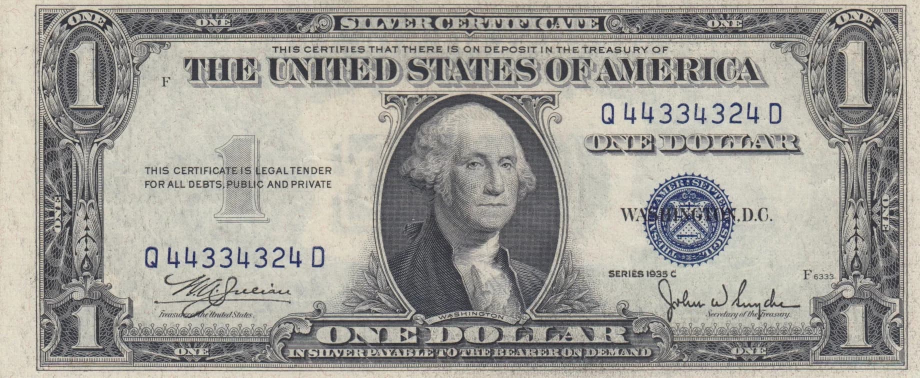 1 dollar 1935C from United States of America, P-416c () — image 1