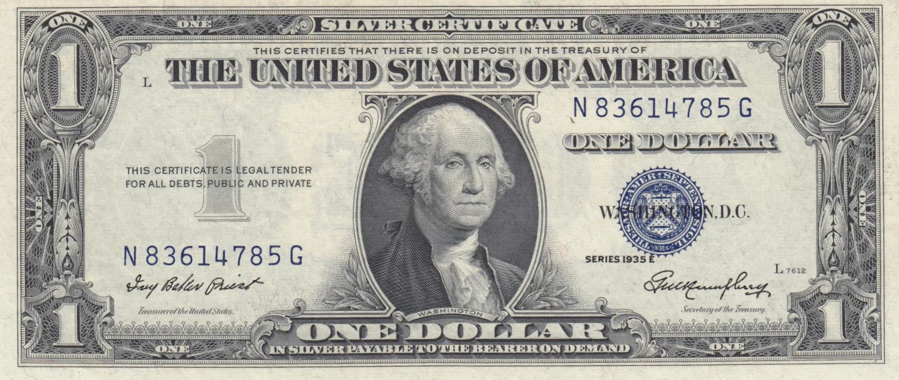 1 dollar 1935E from United States of America, P-416D2e