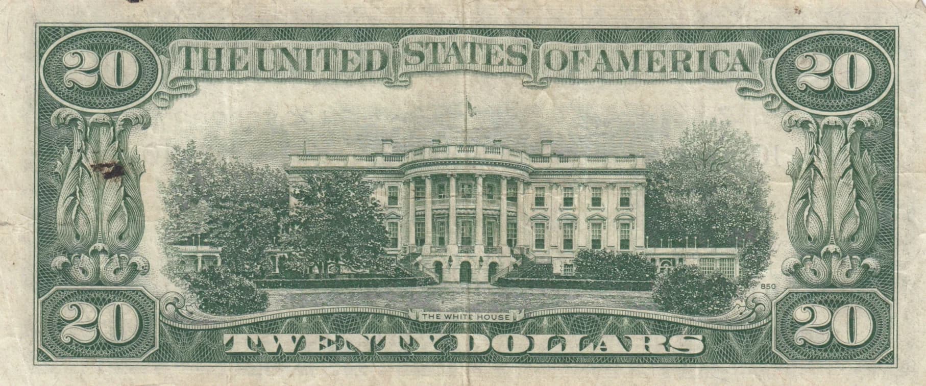 20 dollars 1950A from United States of America, P-440a () — image 2