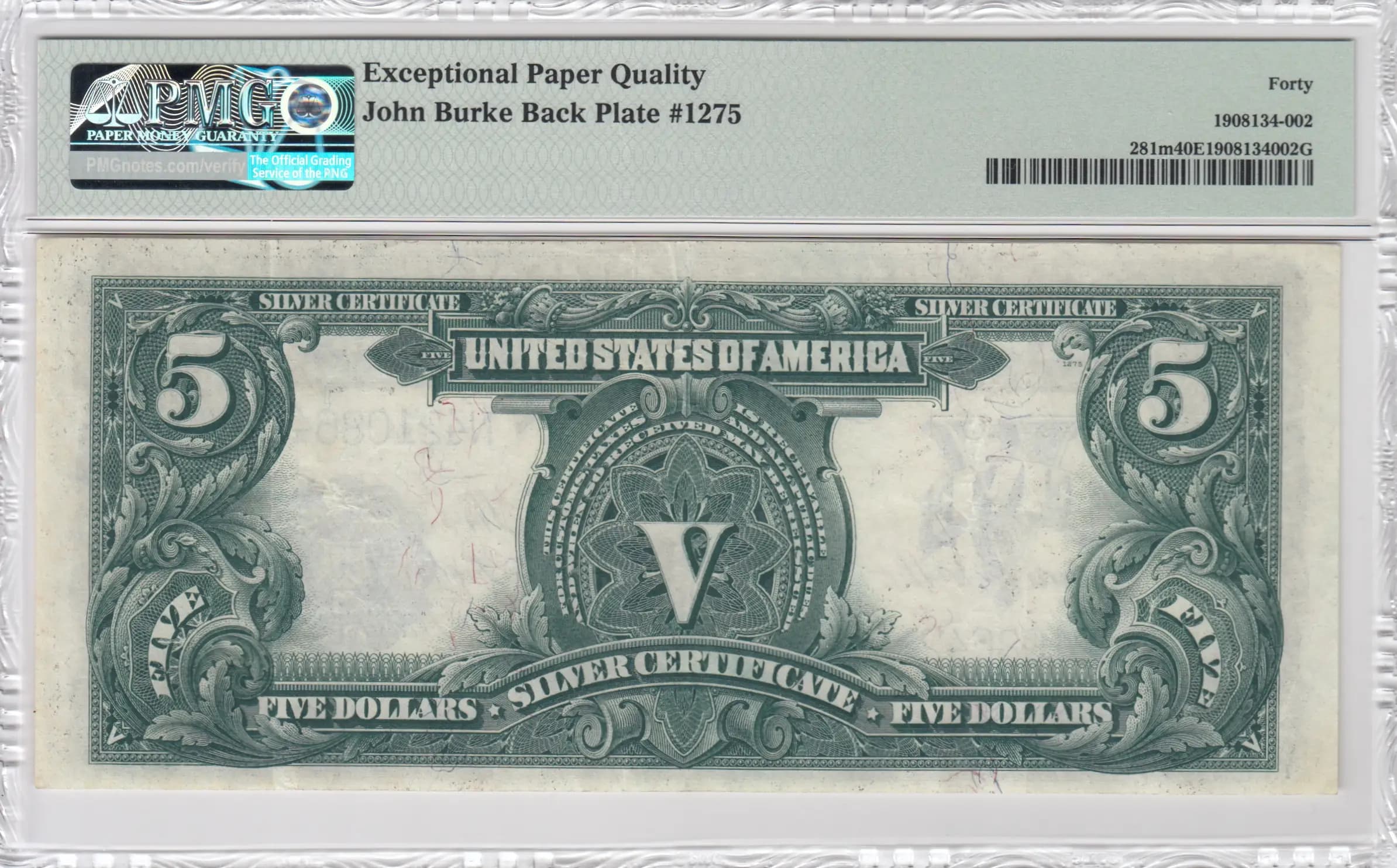 5 silver dollars 1899 from United States of America, P-Fr281m (1899) — image 2