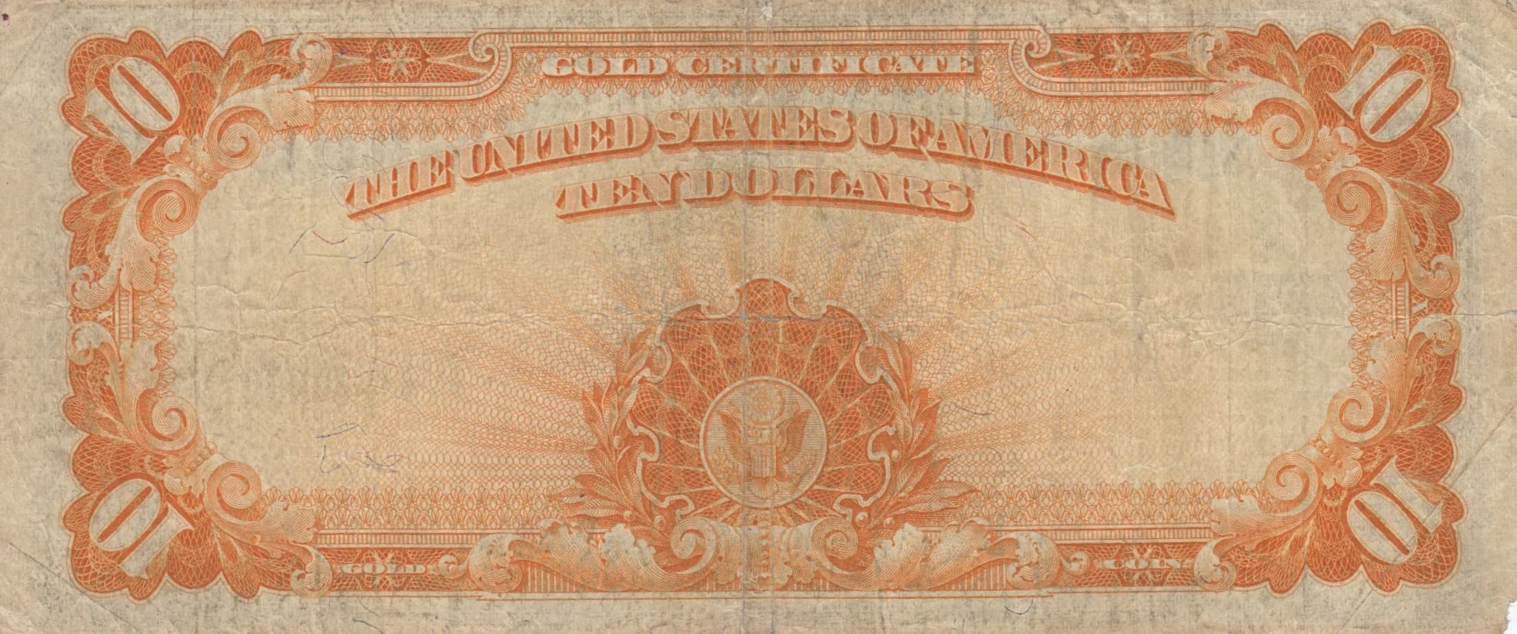 10 dollars 1922 from United States of America, P-274 (1922) — image 2